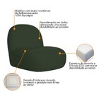 Sofá Curvo 160cm 2 L E 1 Poltrona Orgânico Escritório Recepçã