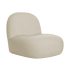 Sofá Curvo 180cm 2 Lugares E 2 Poltrona Amsterdã Bouclé - Doc