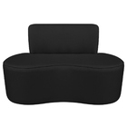 Sofá Curvo 2 Lugares Amsterdã 130cm Bouclé - Doce Sonho Móvei