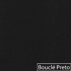 Sofá Curvo 2 Lugares Amsterdã 160cm Bouclé - Preto