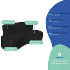 Sofá Curvo 2 Lugares Amsterdã 160cm Bouclé - Preto