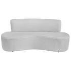 Sofá Curvo 2 Lugares Amsterdã 160cm Linho - Amarena Móveis -