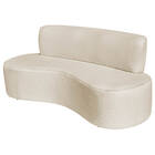 Sofá Curvo 2 Lugares Amsterdã 160cm Linho - Amarena Móveis -