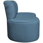 Sofá Curvo 2 Lugares Orgânico Escritório Recepção Sala  Amste