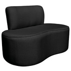 Sofá Curvo 2 Lugares Orgânico Escritório Recepção Sala  Amste