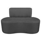 Sofá Curvo 2 Lugares Orgânico Escritório Recepção Sala Amster