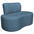 Sofá Curvo 2 Lugares Orgânico Escritório Recepção Sala Amster