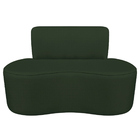 Sofá Curvo 2 Lugares Orgânico Escritório Recepção Sala Amster