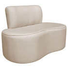 Sofá Curvo 2 Lugares Orgânico Escritório Recepção Sala Amster