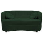 Sofá Curvo 2 Lugares Orgânico Sala Recepção Escritório Decora