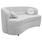 Sofá Curvo 2 Lugares Orgânico Sala Recepção Escritório Decora