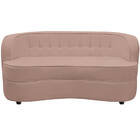 Sofá Curvo 2 Lugares Orgânico Sala Recepção Escritório Decora