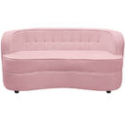 Sofá Curvo 2 Lugares Orgânico Sala Recepção Escritório Decora