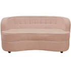 Sofá Curvo 2 Lugares Orgânico Sala Recepção Escritório Decora