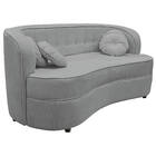 Sofá Curvo 2 Lugares Orgânico Sala Recepção Escritório Decora