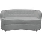 Sofá Curvo 2 Lugares Orgânico Sala Recepção Escritório Decora