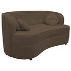 Sofá Curvo 2 Lugares Orgânico Sala Recepção Escritório Decora