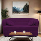 Sofá Curvo 2 Lugares Orgânico Sala Recepção Escritório Decora