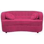 Sofá Curvo 2 Lugares Orgânico Sala Recepção Escritório Decora