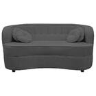 Sofá Curvo 2 Lugares Orgânico Sala Recepção Escritório Decora