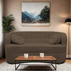 Sofá Curvo 2 Lugares Orgânico Sala Recepção Escritório Decora