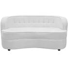 Sofá Curvo 2 Lugares Orgânico Sala Recepção Escritório Decora