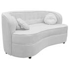 Sofá Curvo 2 Lugares Orgânico Sala Recepção Escritório Decora