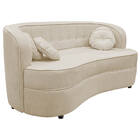 Sofá Curvo 2 Lugares Orgânico Sala Recepção Escritório Decora