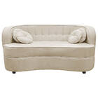 Sofá Curvo 2 Lugares Orgânico Sala Recepção Escritório Decora