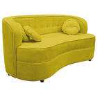 Sofá Curvo 2 Lugares Orgânico Sala Recepção Escritório Decora