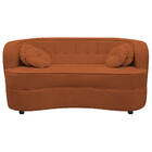 Sofá Curvo 2 Lugares Orgânico Sala Recepção Escritório Decora