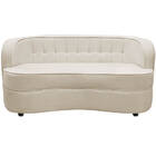 Sofá Curvo 2 Lugares Orgânico Sala Recepção Escritório Decora