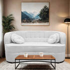 Sofá Curvo 2 Lugares Orgânico Sala Recepção Escritório Decora