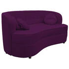 Sofá Curvo 2 Lugares Orgânico Sala Recepção Escritório Decora