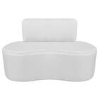 Sofá Curvo 2 Lugares Sala De Estar Recepção Escritório Amster