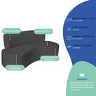 Sofá Curvo 3 Lugares Amsterdã 180cm Linho - Amarena Móveis -