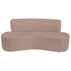 Sofá Curvo 3 Lugares Amsterdã 200cm Linho - Amarena Móveis -