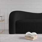 Sofá Curvo 3 Lugares Orgânico Sala Recepção Escritório Coréia