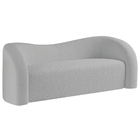 Sofá Curvo 3 Lugares Orgânico Sala Recepção Escritório Coréia