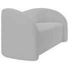 Sofá Curvo 3 Lugares Orgânico Sala Recepção Escritório Coréia