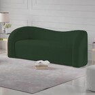 Sofá Curvo 3 Lugares Orgânico Sala Recepção Escritório Coréia