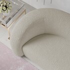 Sofá Curvo 3 Lugares Orgânico Sala Recepção Escritório Coréia