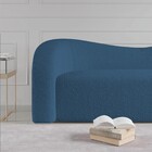 Sofá Curvo 3 Lugares Orgânico Sala Recepção Escritório Coréia