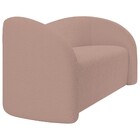 Sofá Curvo 3 Lugares Orgânico Sala Recepção Escritório Coréia