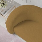 Sofá Curvo 3 Lugares Orgânico Sala Recepção Escritório Coréia