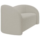 Sofá Curvo 3 Lugares Orgânico Sala Recepção Escritório Coréia