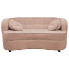 Sofá Curvo 3 Lugares Orgânico Sala Recepção Escritório Decora