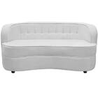 Sofá Curvo 3 Lugares Orgânico Sala Recepção Escritório Decora