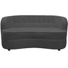 Sofá Curvo 3 Lugares Orgânico Sala Recepção Escritório Decora