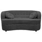 Sofá Curvo 3 Lugares Orgânico Sala Recepção Escritório Decora